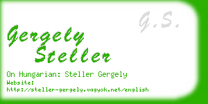 gergely steller business card